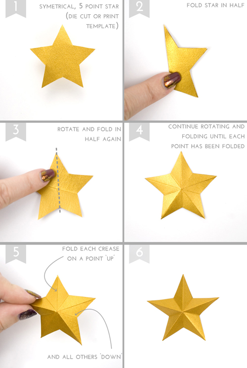 How to make a star stencil, How to cut a paper star